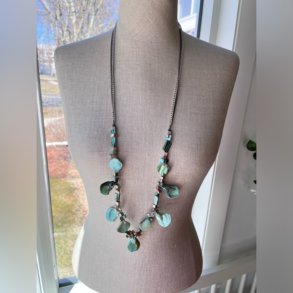 Kenneth Cole NY Mother of Pearl Adjustable Necklace